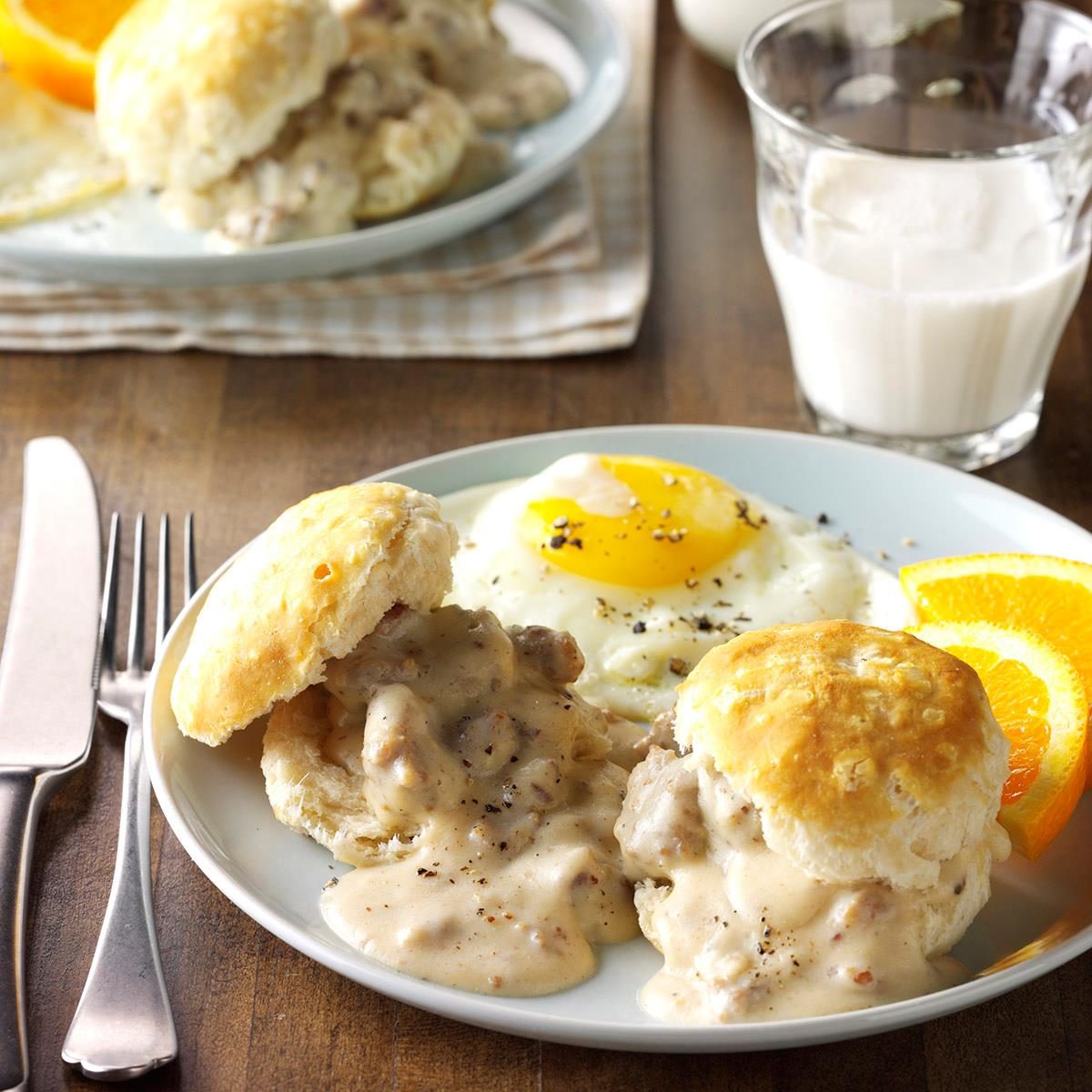 Sausage Gravy and Biscuits