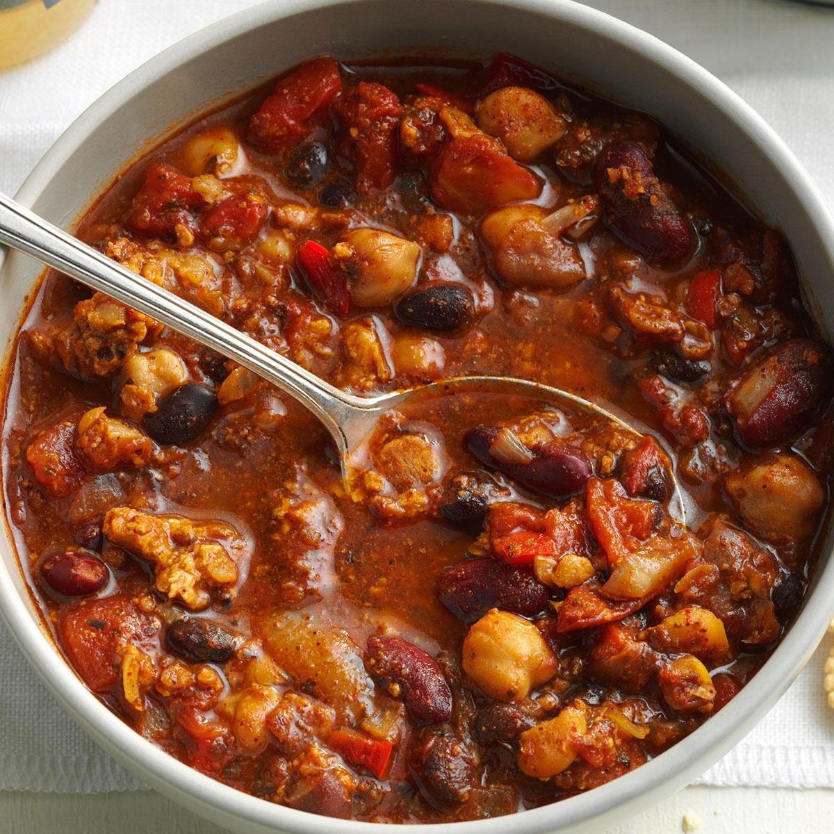 Marty’s Bean Burger Chili