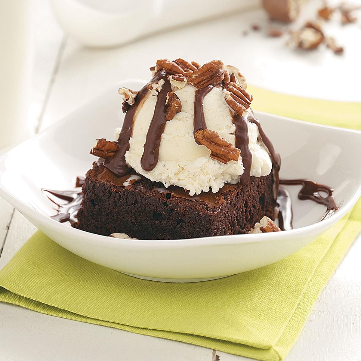 brownie sundaes