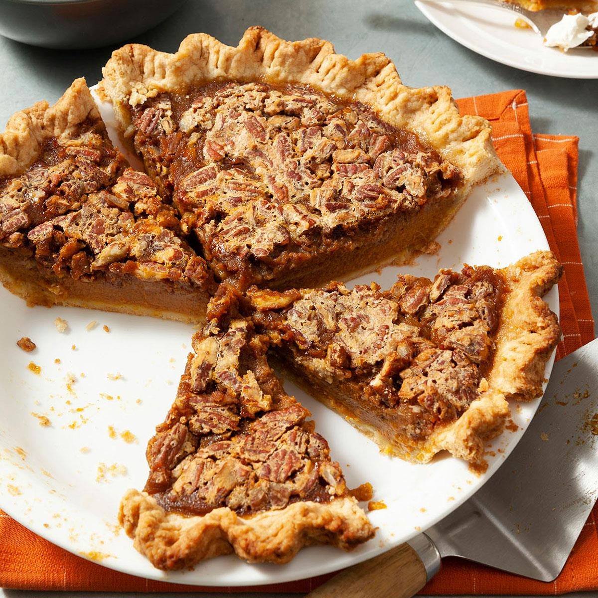Pumpkin Pecan Pie