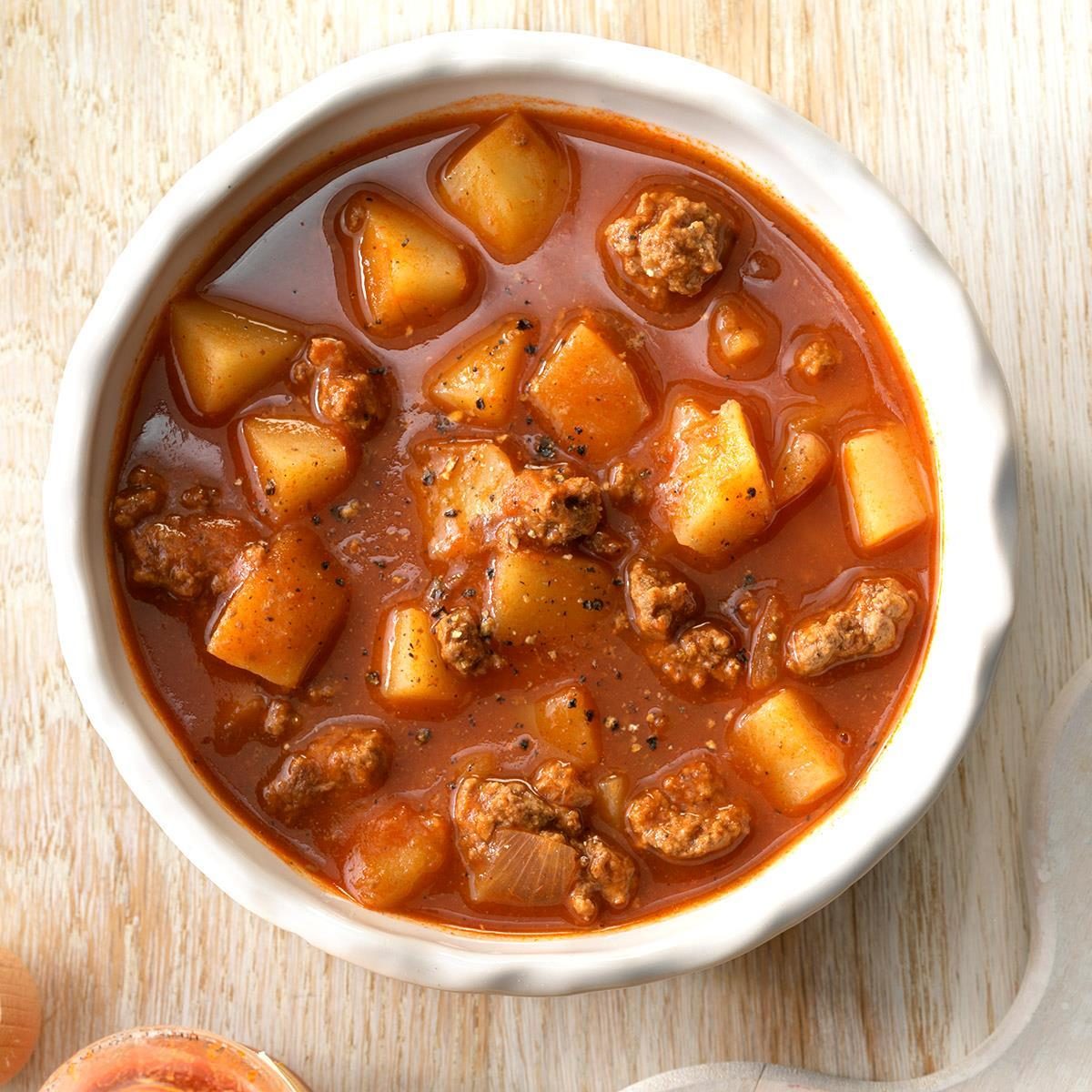Spicy potato soup