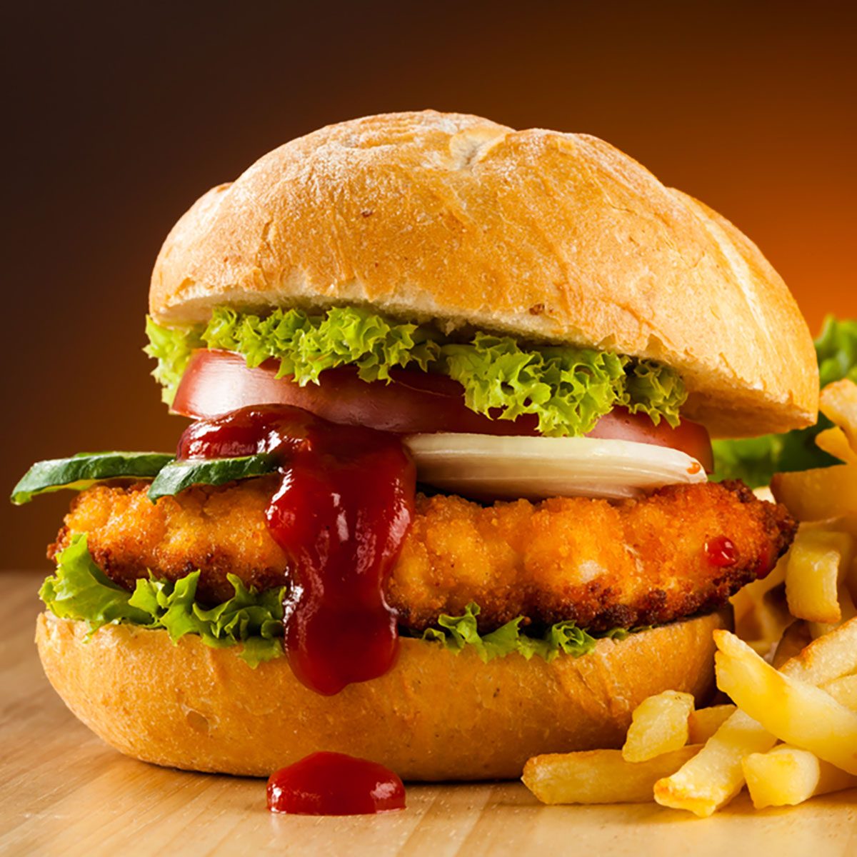 Chicken fried steak sandwich