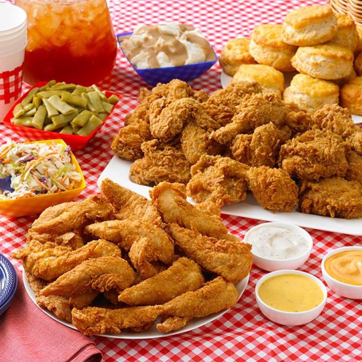 Jack's food on a picnic table