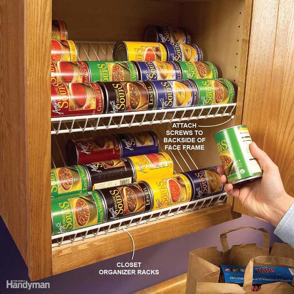 organizing can rack