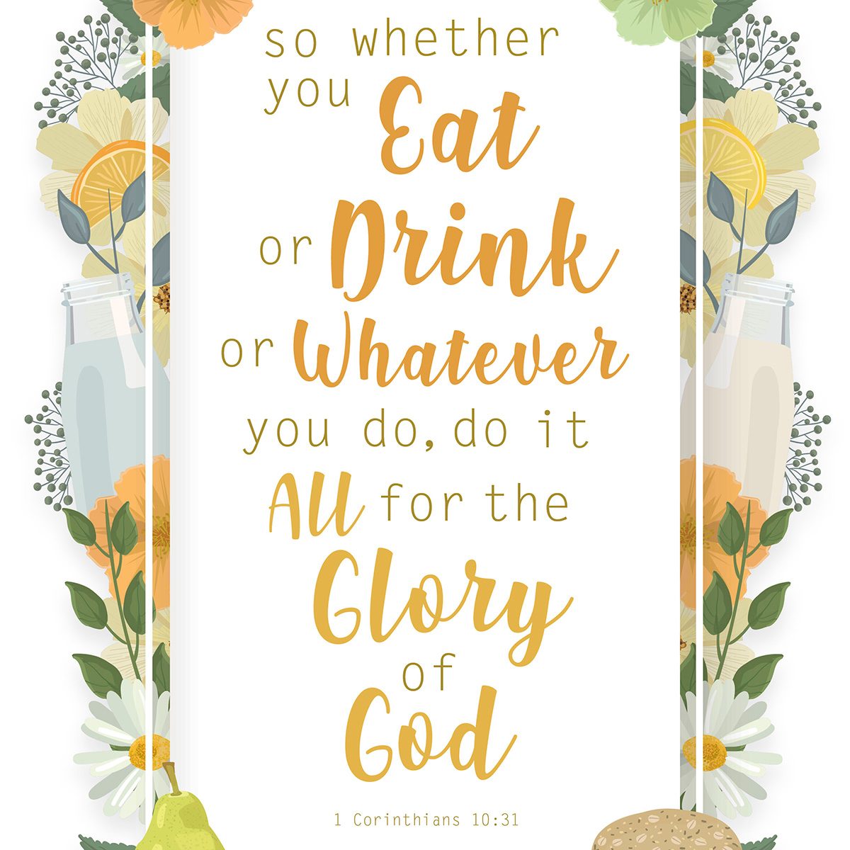 1 Corinthians 10:31