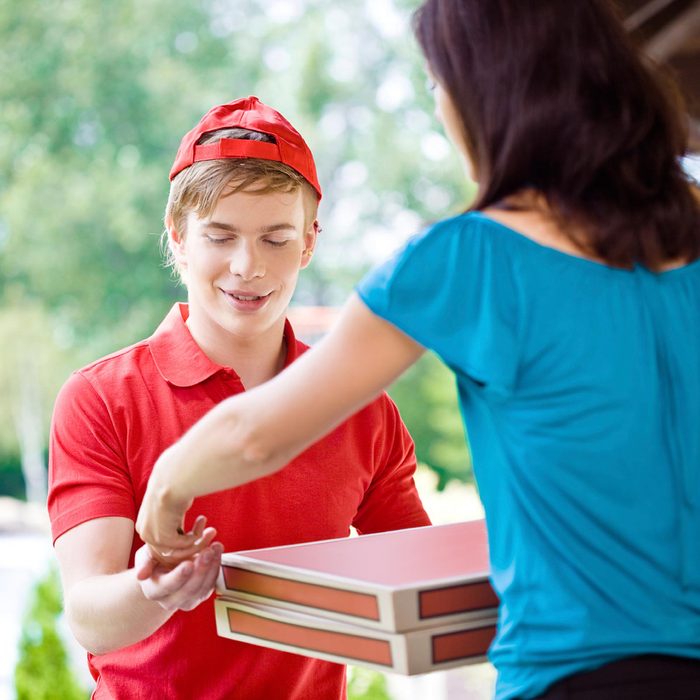 Tipping pizza guy