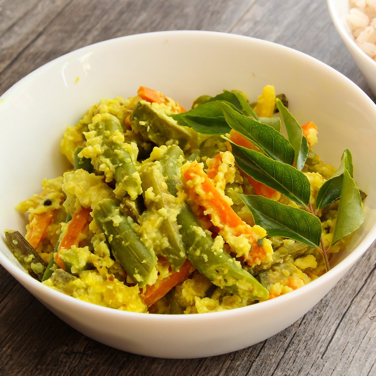 indian main dishes Avial South Indian Vegetable Side Dish