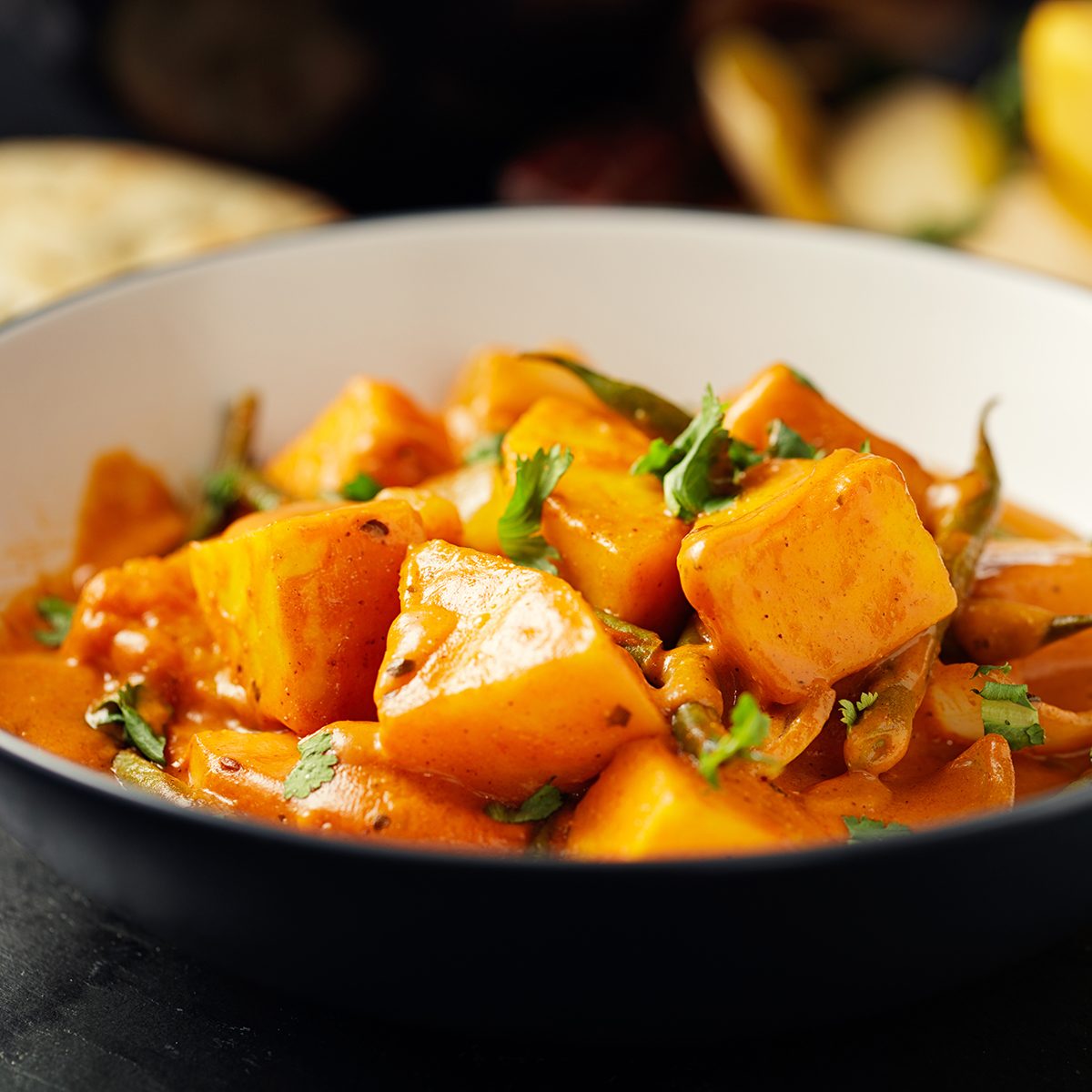 Healthy Butternut Squash And Beans Curry