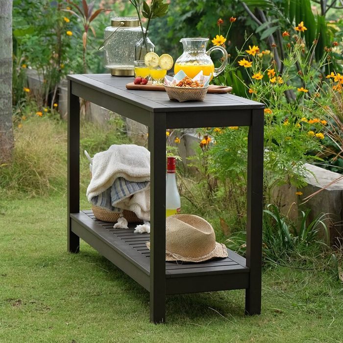 Wood Console Table