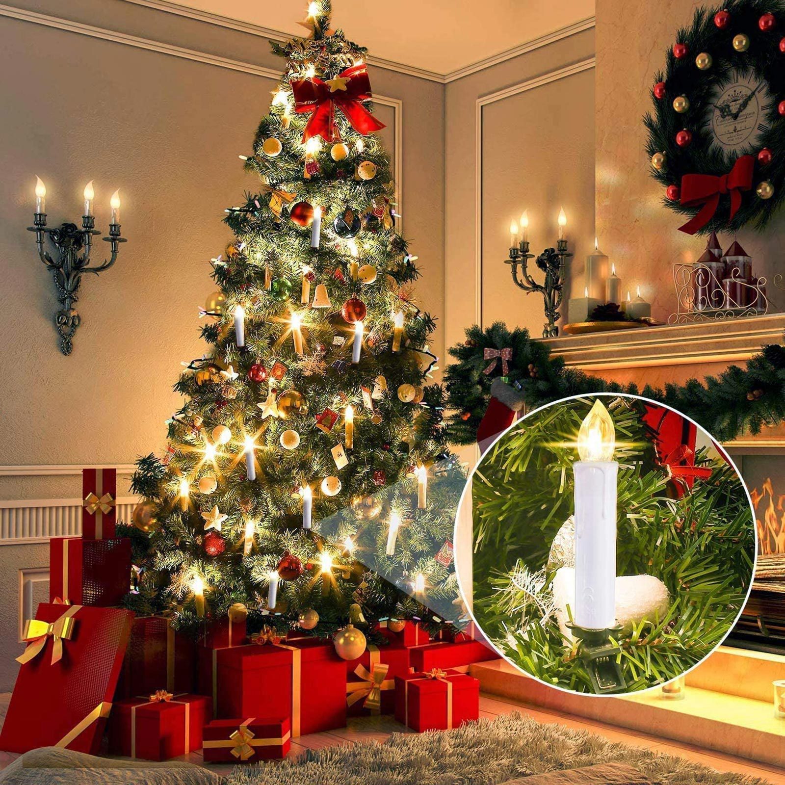 We’re Obsessed with These Floating Candles That’ll Make Your Christmas Tree Sparkle