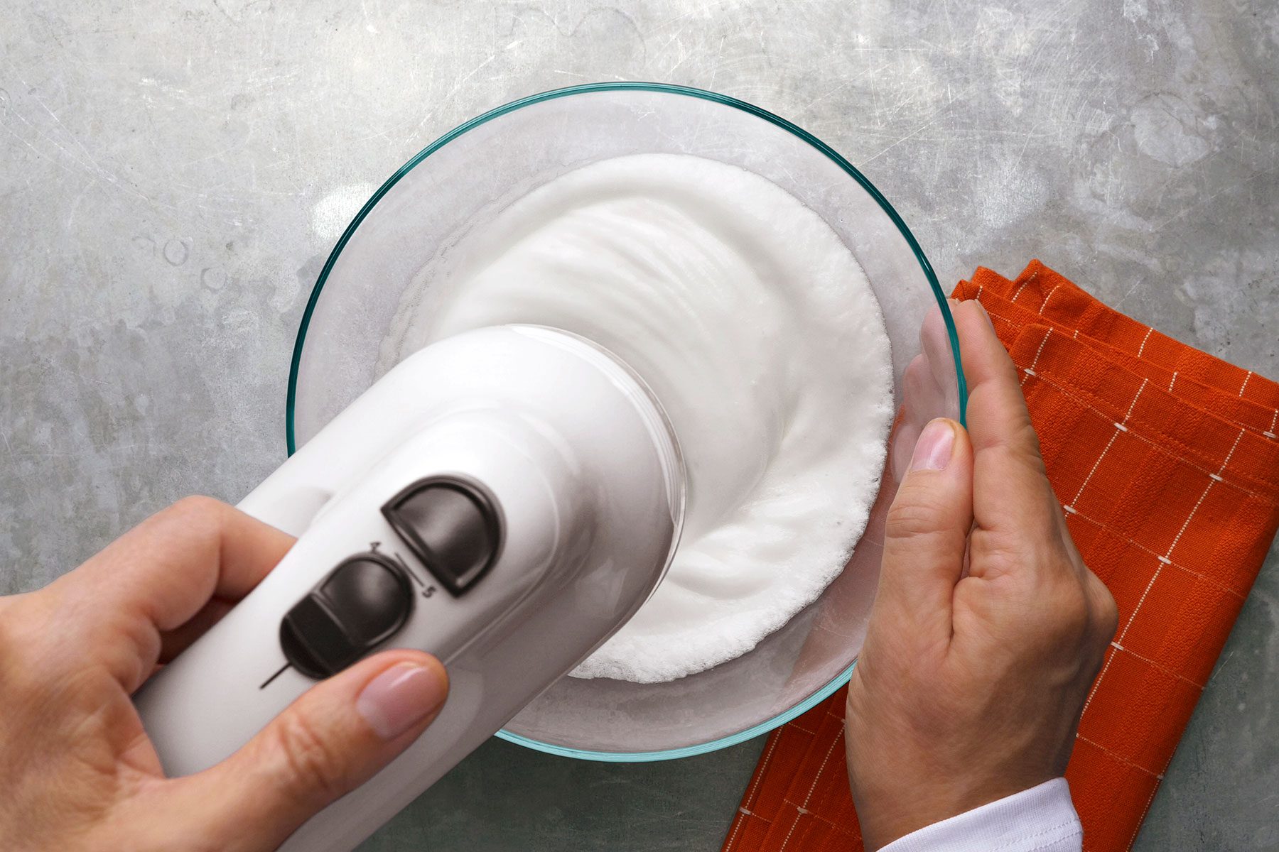 Whipping egg whites
