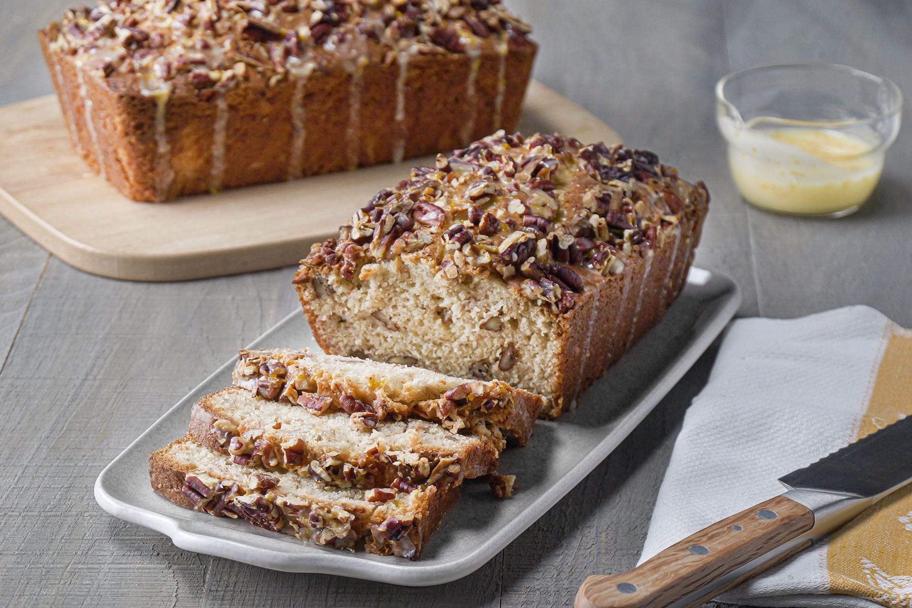 Sliced Banana Nut Bread 
