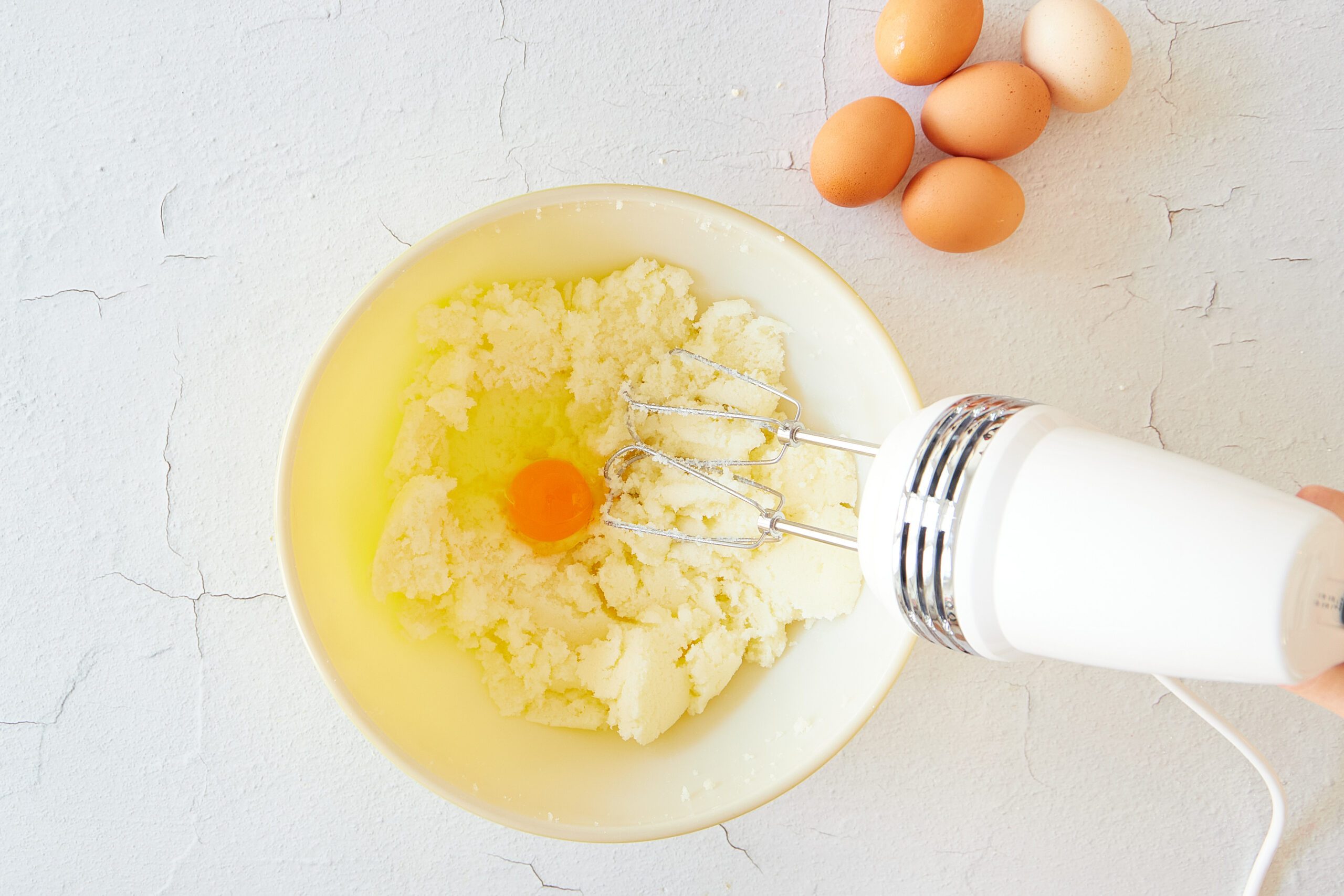Add the eggs