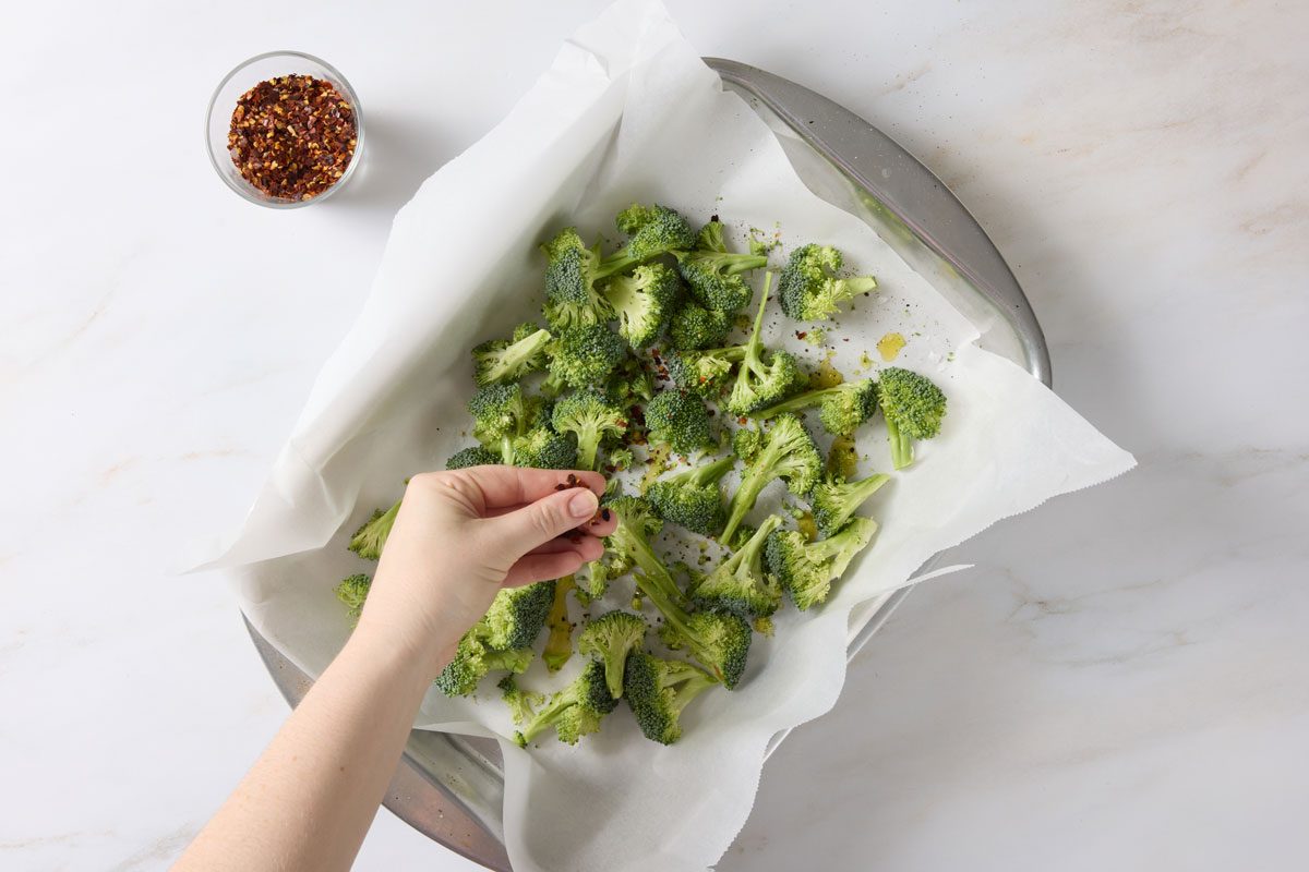 season the broccoli