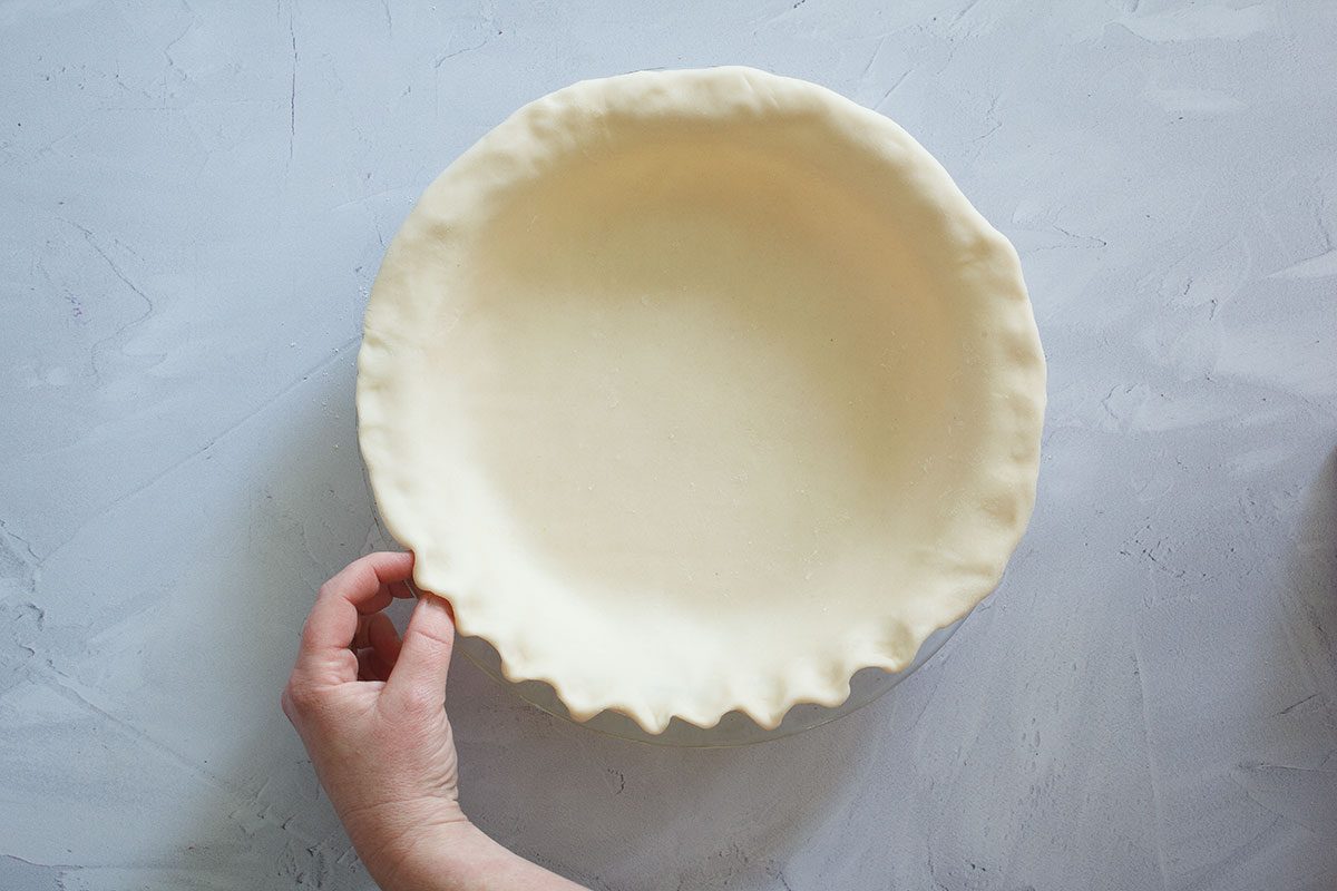 Flute pie crust