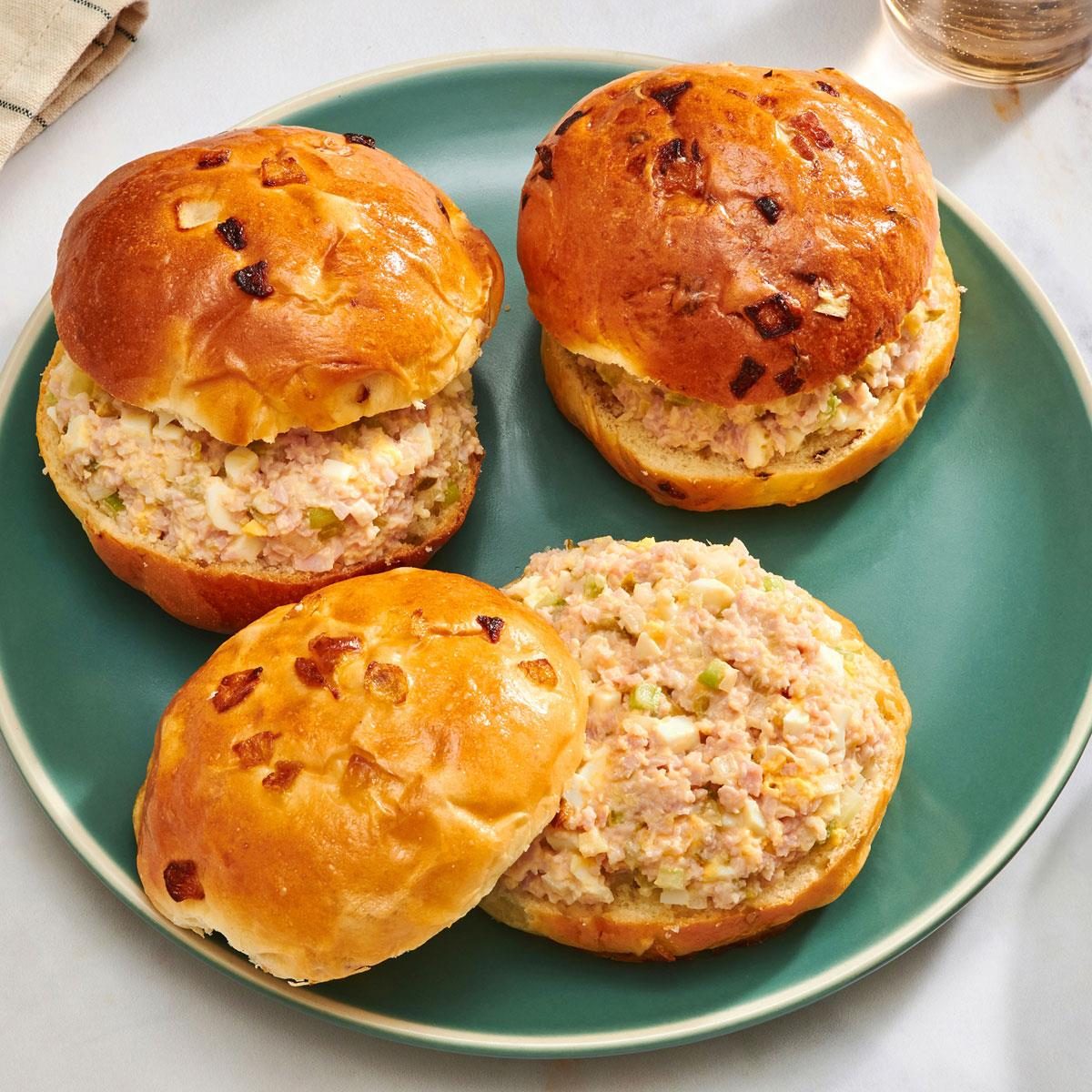 Grandma’s Baked Ham Salad Sandwiches