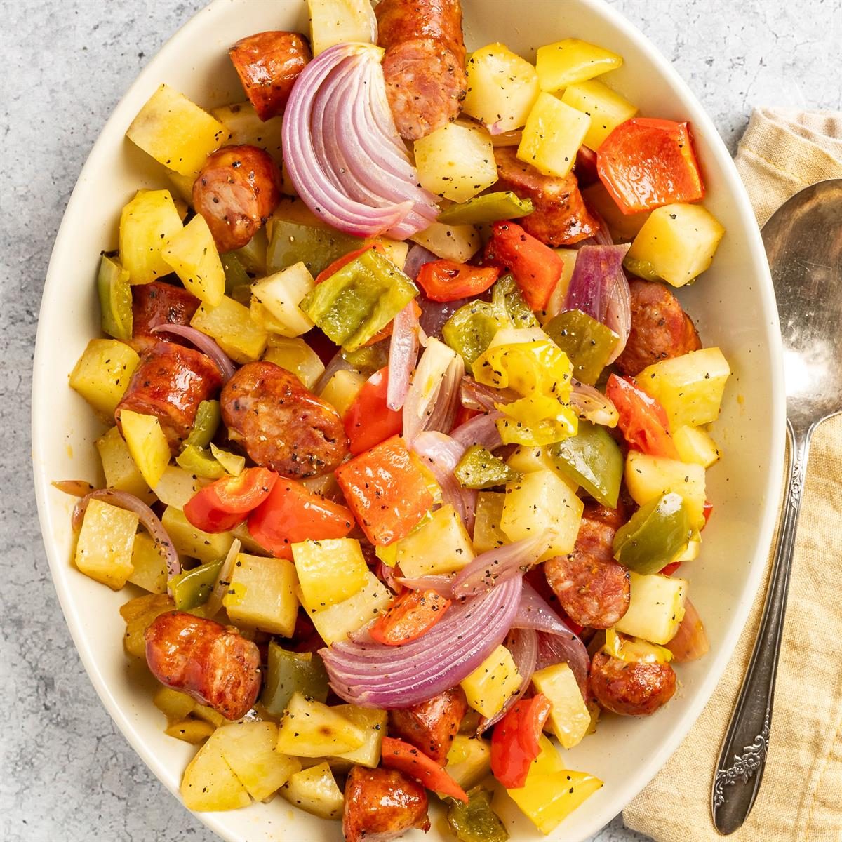 Andouille Sausage and Peppers