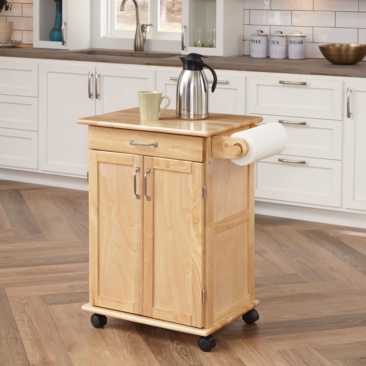 Andover Mills Prado Solid Kitchen Cart