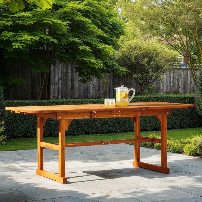 Boardwalk Acacia Wood Extendable Outdoor Dining Table
