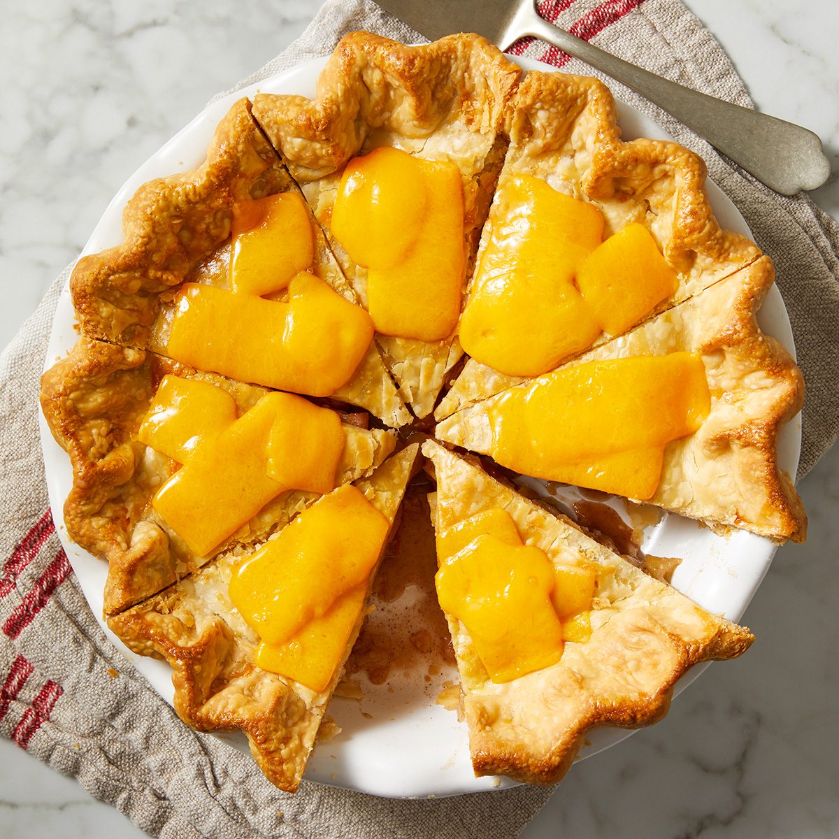 top shot of Maple Apple Pie