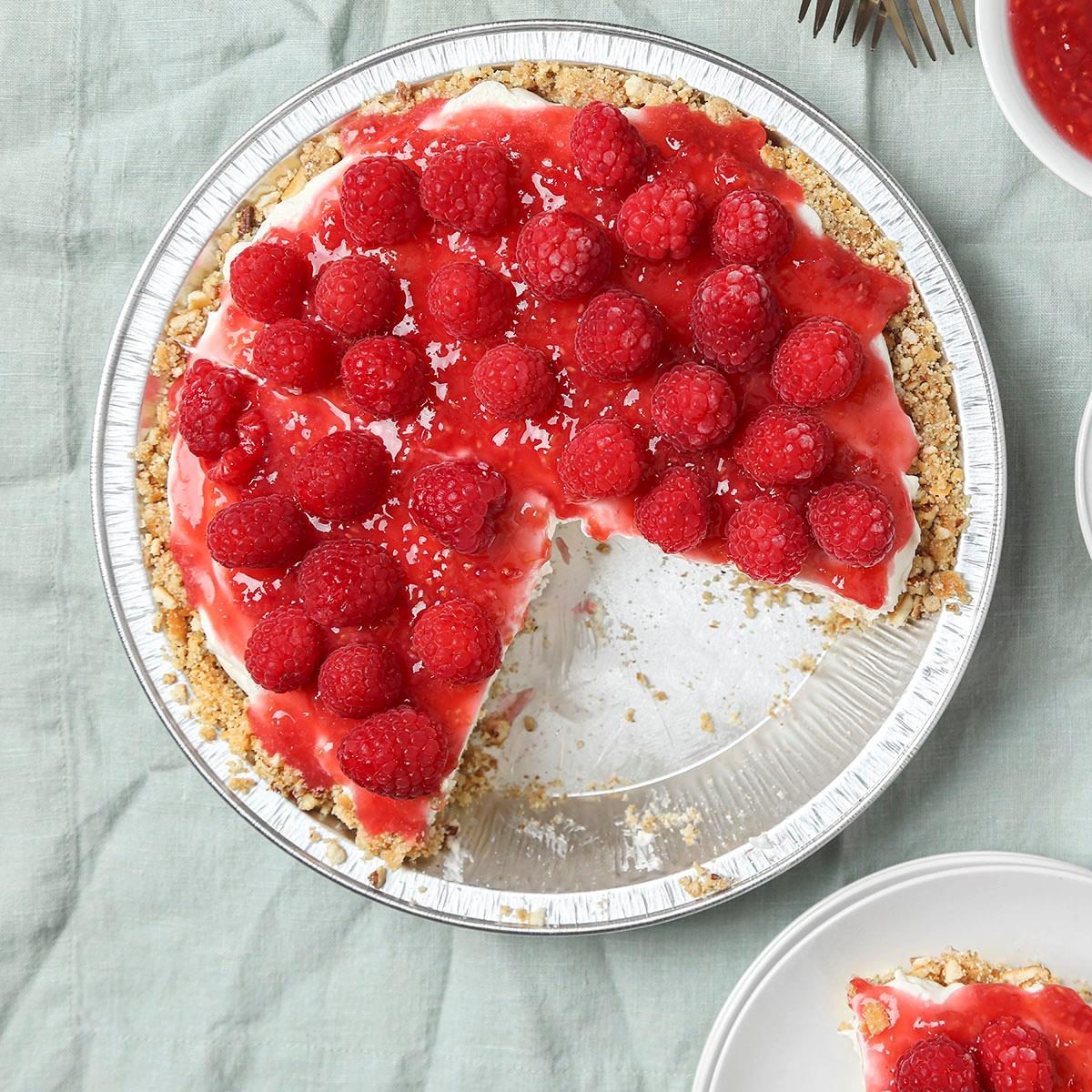 Contest Winning Raspberry Cream Pie