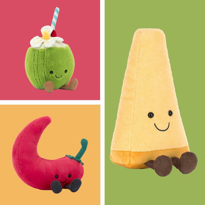 Jelly cat toy products placed in a grid