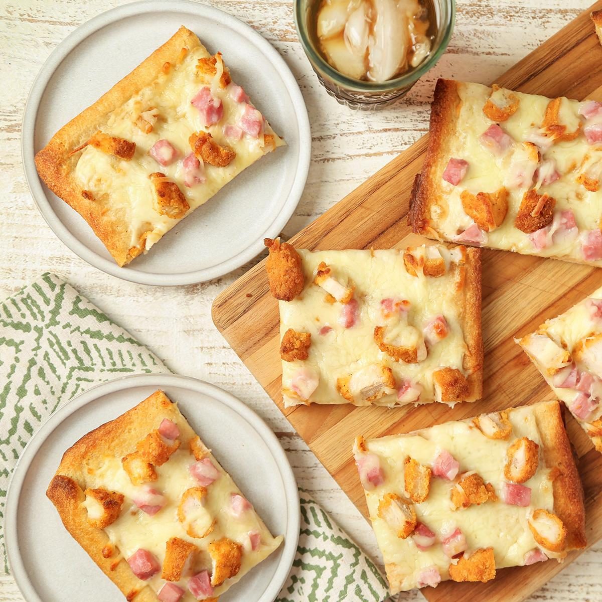 Chicken Cordon Bleu Pizza