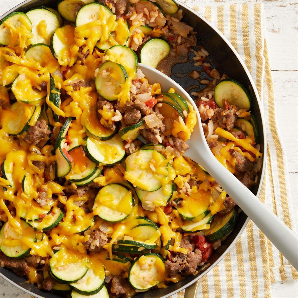 Zucchini Sausage Stovetop Casserole Exps Ft25 155169 Ac 0529 5
